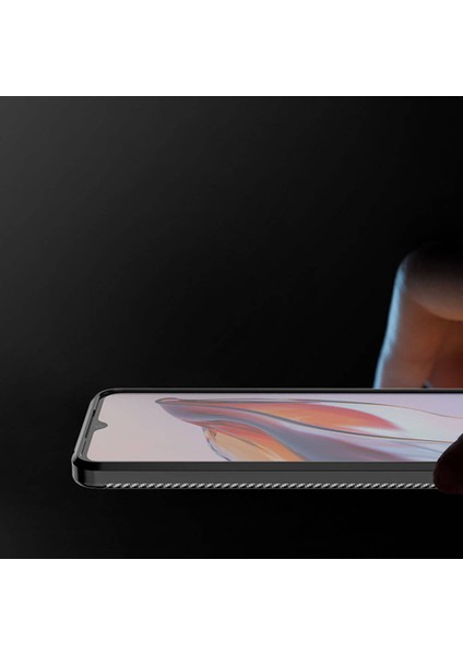 iPhone 12 Pro Max Kılıf Karbon Gofret Desenli Kavex Premium Silikon Kapak