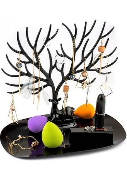 Siyah Geyik Tasarımlı Takı Mücevher Standı modelleri