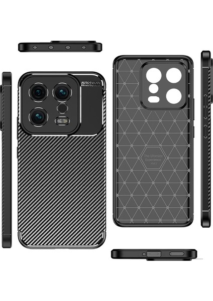 iPhone 12 Pro Max Kılıf Karbon Gofret Desenli Kavex Premium Silikon Kapak