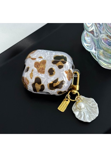 Airpods 4.nesil Uyumlu Leopar Desenli Airpods Kılıf