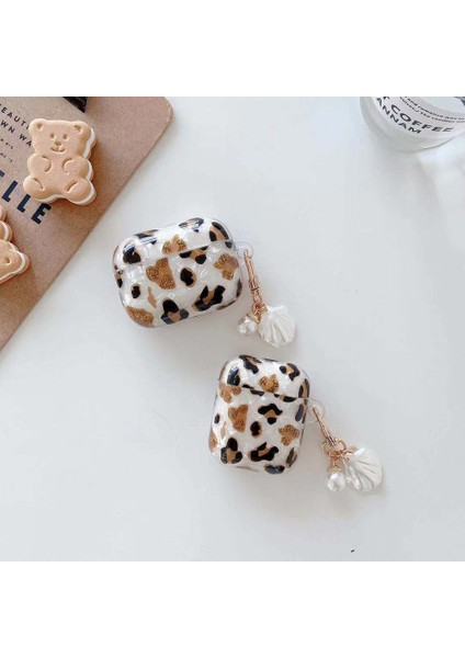 Airpods 4.nesil Uyumlu Leopar Desenli Airpods Kılıf