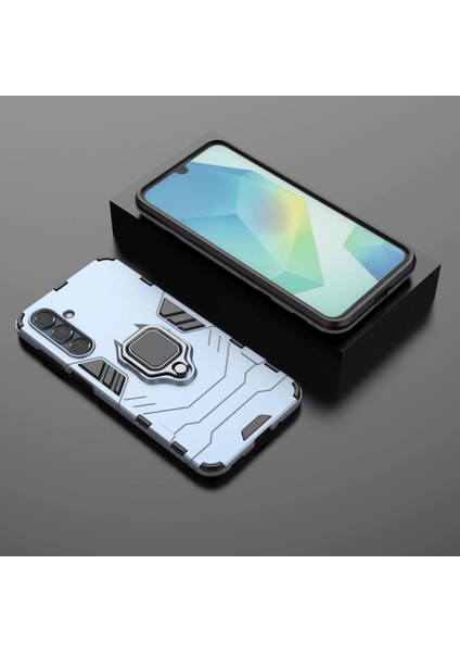 Samsung Galaxy A56 Darbeye Dayanıklı Telefon Kılıfı ve Yüzük Tutucu (Yurt Dışından)