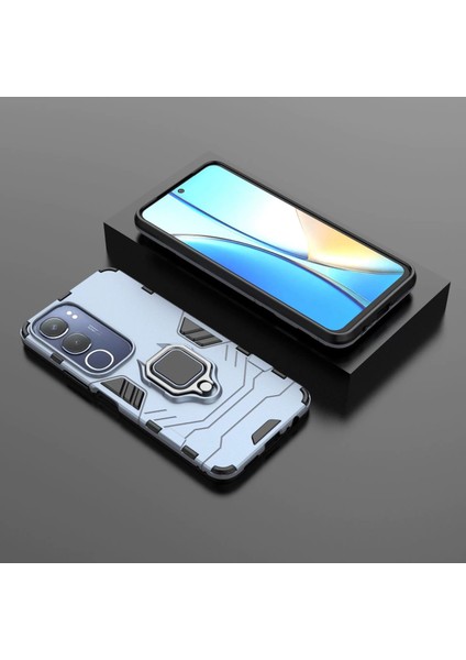 Vivo Y85 Darbeye Dayanıklı Telefon Kılıfı ve Yüzük Tutucu (Yurt Dışından)