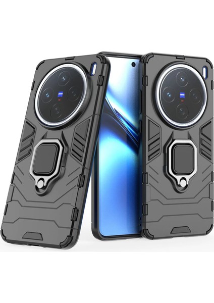 Vivo X200 Darbeye Dayanıklı Telefon Kılıfı ve Yüzük Tutucu (Yurt Dışından) fırsatları
