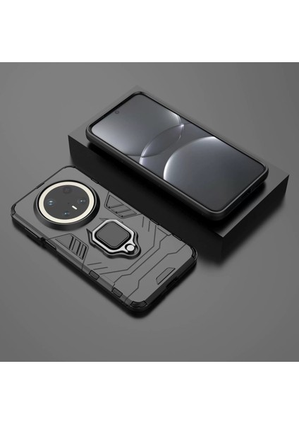 Huawei Mate 50 Pro Darbeye Dayanıklı Telefon Kılıfı ve Yüzük Tutucu (Yurt Dışından)