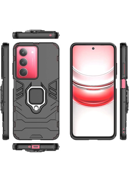 Oppo Realme 6 Pro Darbeye Dayanıklı Telefon Kılıfı ve Yüzük Tutucu (Yurt Dışından) fırsatları