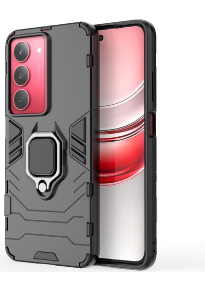 Oppo Realme C12 Darbeye Dayanıklı Telefon Kılıfı ve Yüzük Tutucu (Yurt Dışından) fırsatları