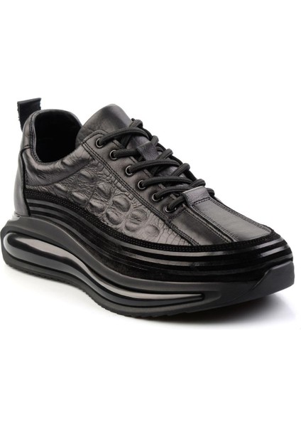 Siyah Hakiki Deri Erkek Sneaker E01347036703 fiyatları