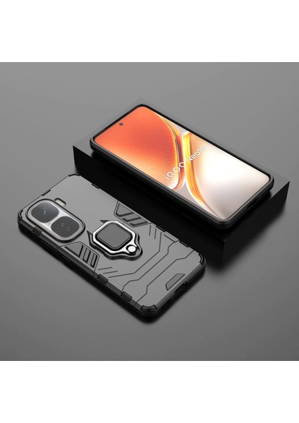 Vivo Iqoo Neo9 Pro Darbeye Dayanıklı Telefon Kılıfı ve Yüzük Tutucu (Yurt Dışından)