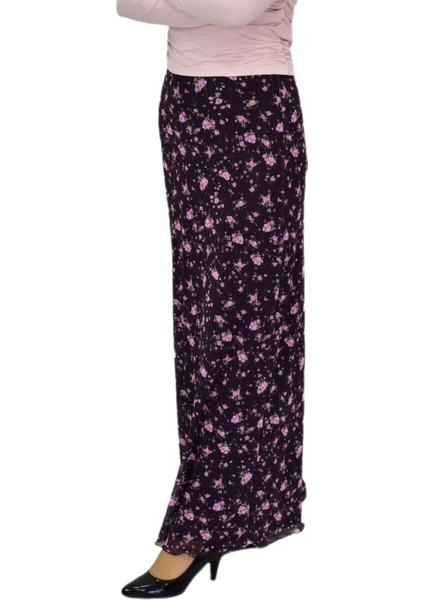 Kadın Çiçekli Lastikli Tül Krep Etek BGL-ST04229 fiyatları