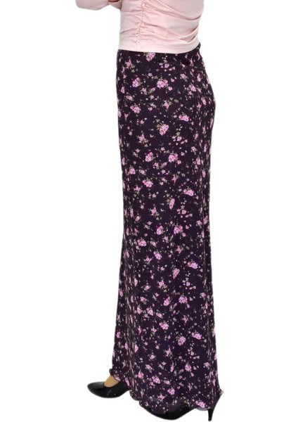 Kadın Çiçekli Lastikli Tül Krep Etek BGL-ST04229 indirimleri