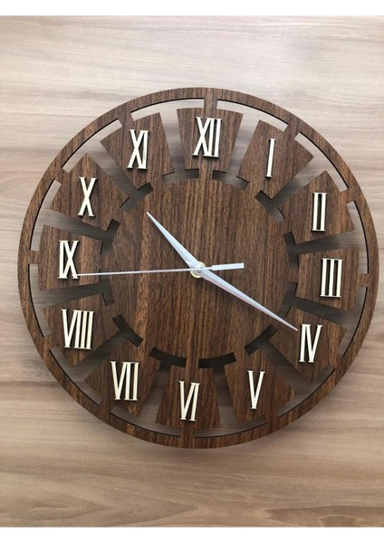 Ahşap Dekoratif Duvar Saati 33 cm (3mm Mdf-Quartz Saat) modelleri