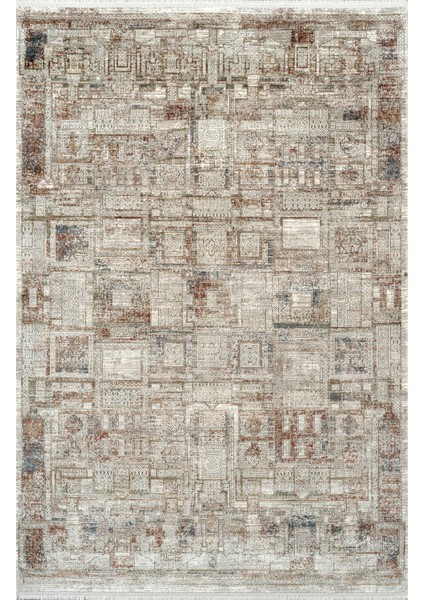 Diva DZ01A Krem Multi Viskon Akrilik Yumuşak Dokulu Modern Halı Karademir Home