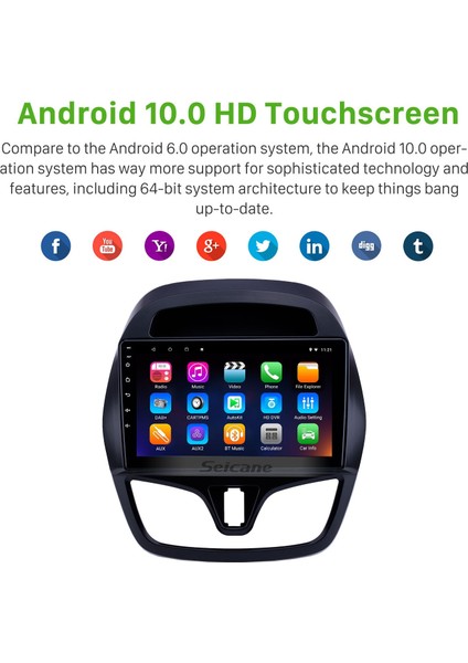 Chevy Chevrolet Spark Beat Daewoo Martiz 2015-2018 Android Auto Carplay Navigasyon Multimedya Sistemi fırsatları