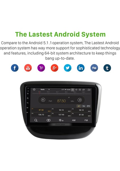 Chevy Chevrolet Cavalier 2016 Android Auto Carplay Navigasyon Multimedya Sistemi fırsatları