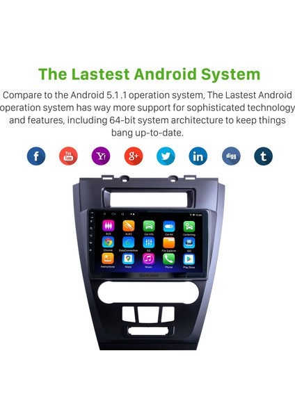 Ford Mondeo Fusion 2009-2012 Android Auto Carplay Navigasyon Multimedya Sistemi fırsatları