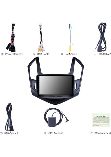 Chevy Chevrolet Cruze 2013 Android Auto Carplay Navigasyon Multimedya Sistemi indirimleri