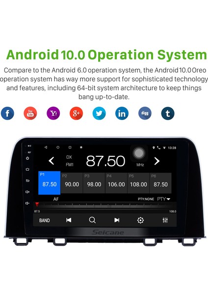 Honda Crv 2017-2018 Android Auto Carplay Navigasyon Multimedya Sistemi