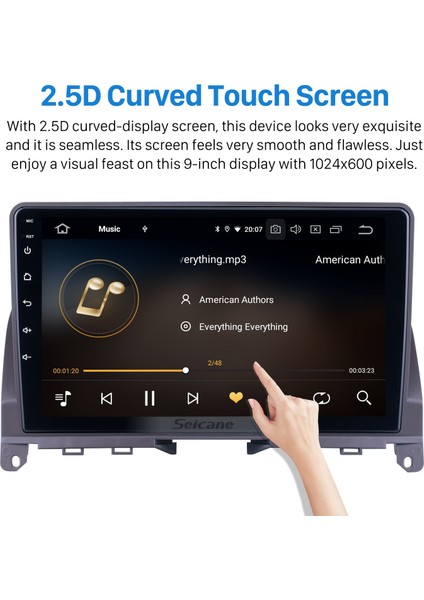 Mercedes Benz C-Class W204 2007-2014 Android Auto Carplay Navigasyon Multimedya Sistemi