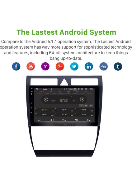 Audi A6 2004 Android Auto Carplay Navigasyon Multimedya Sistemi indirimleri