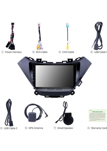 Chevy Chevrolet Malibu 2015-2016 Android Auto Carplay Navigasyon Multimedya Sistemi indirimleri