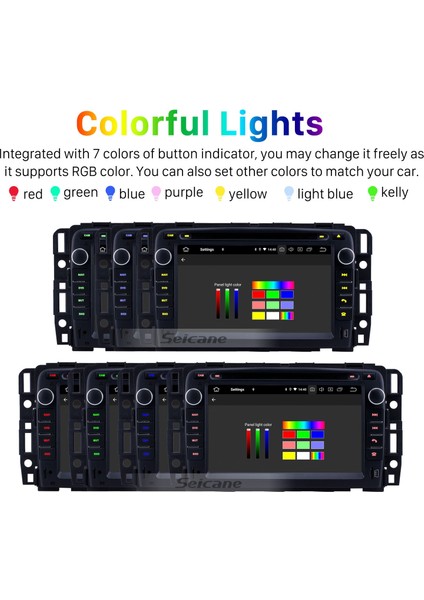 Chevy Chevrolet Tahoe/buick Enclave/hummer H2 2007-2012 Android Auto Carplay Navigasyon Multimedya Sistemi modelleri