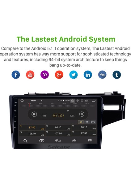 Honda Fıt Rhd 2014-2016 Android Auto Carplay Navigasyon Multimedya Sistemi indirimleri