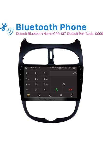 Peugeot 206 2000-2016 Android Auto Carplay Navigasyon Multimedya Sistemi indirimleri