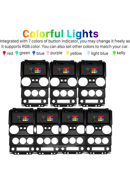 Jeep Wrangler Rubıcon 2 Kapılı 2008-2010 Android Auto Carplay Navigasyon Multimedya Sistemi modelleri