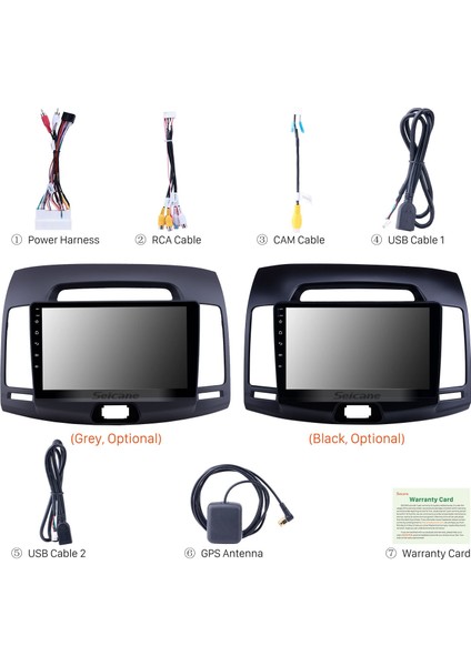 Hyundai Elantra 2007-2011 Android Auto Carplay Navigasyon Multimedya Sistemi indirimleri