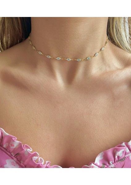 Eyes Choker Kolye | 925 Ayar Gümüş
