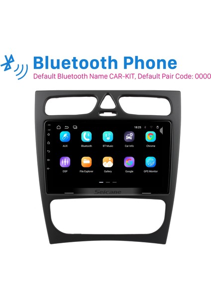 Benz C Class (W203) 2002-2005 Benz Clk-Class (W209) 2002-2006 Android Auto Carplay Navigasyon Multimedya Sistemi modelleri