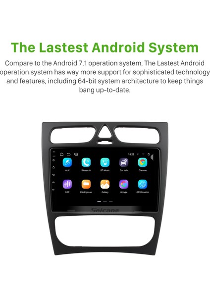 Benz C Class (W203) 2002-2005 Benz Clk-Class (W209) 2002-2006 Android Auto Carplay Navigasyon Multimedya Sistemi fırsatları