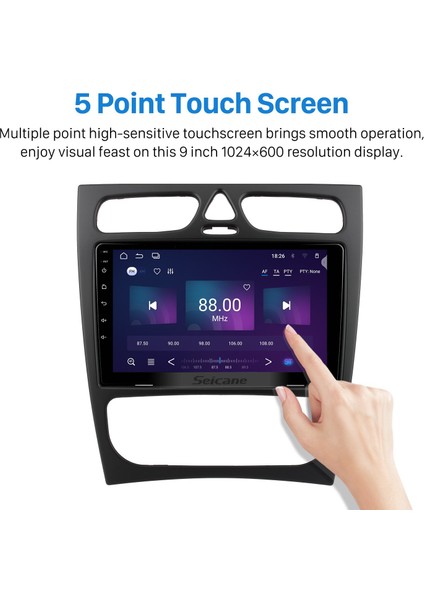 Benz C Class (W203) 2002-2005 Benz Clk-Class (W209) 2002-2006 Android Auto Carplay Navigasyon Multimedya Sistemi indirimleri