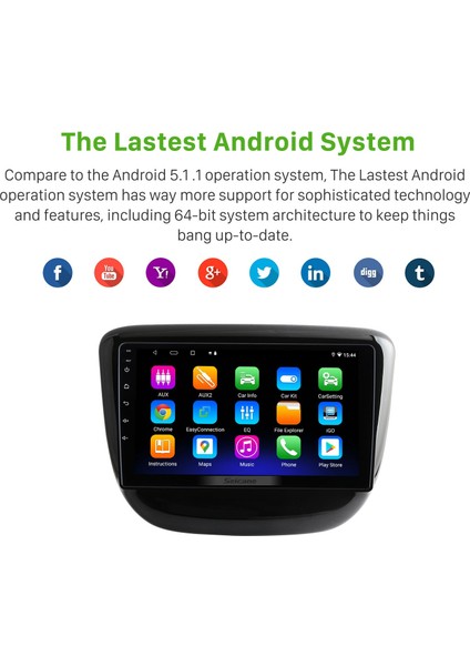 Chevy Chevrolet Cavalier 2016 Android Auto Carplay Navigasyon Multimedya Sistemi modelleri