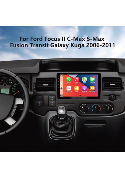Ford Focus Iı C-Max S-Max Fusion Transit Galaxy Kuga 2006-2011 Android Auto Carplay Navigasyon Multimedya Sistemi