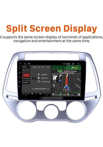 Hyundai I20 Manuel Ac 2012-2014 Android Auto Carplay Navigasyon Multimedya Sistemi fırsatları