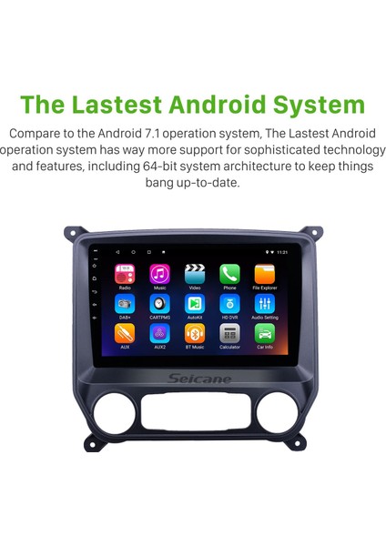 Chevy Chevrolet Colorado Silverado Gmc Sierra Vıa Vtrux Kamyon 2014-2018 Android Auto Carplay Navigasyon Multimedya Sistemi fırsatları