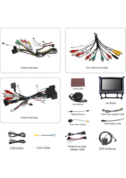 Chevy Chevrolet Colorado Silverado Gmc Sierra Vıa Vtrux Kamyon 2014-2018 Android Auto Carplay Navigasyon Multimedya Sistemi indirimleri