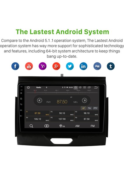 Ford Ranger 2018 Android Auto Carplay Navigasyon Multimedya Sistemi fırsatları