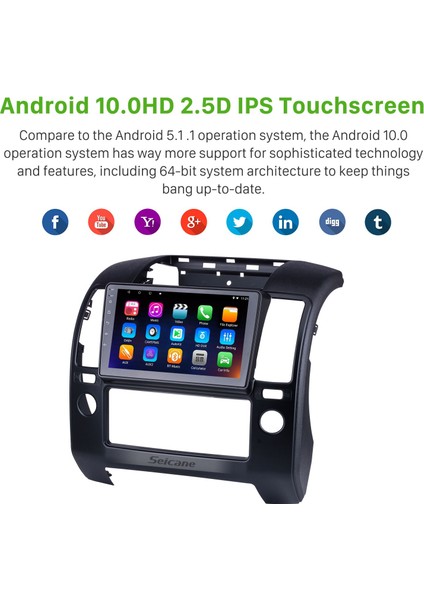 Nıssan Navara 2006-2012 Radyo Gps Navigasyon Sistemi Bluetooth Desteği Carplay fırsatları