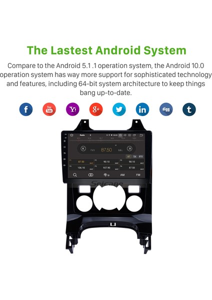 Peugeot 3008 2009-2012 Android Auto Carplay Navigasyon Multimedya Sistemi indirimleri