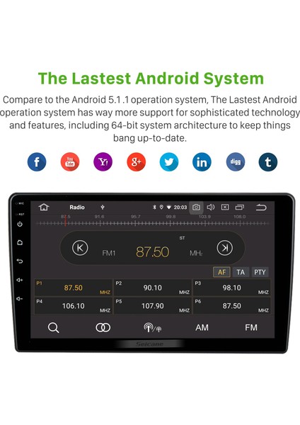 Peugeot 308 2013-2017 Android Auto Carplay Navigasyon Multimedya Sistemi indirimleri
