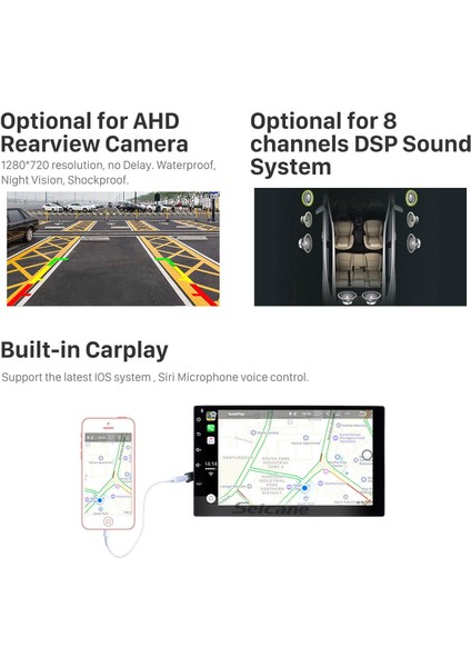 Chevy Chevrolet Yeni Sail 2015-2016 Android Auto Carplay Navigasyon Multimedya Sistemi fiyatları