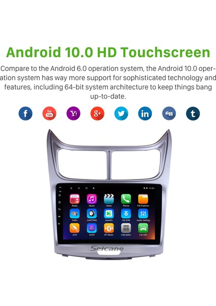 Chevy Chevrolet Sail 2009-2013 Android Auto Carplay Navigasyon Multimedya Sistemi fırsatları