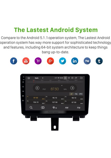 Audi A3 2013-2017 2013-2017 Android Auto Carplay Navigasyon Multimedya Sistemi