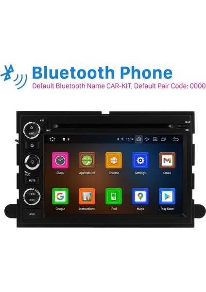 Ford Fusion/explorer 2006-2009 Edge/expedition/mustang Android Auto Carplay Navigasyon Multimedya Sistemi modelleri