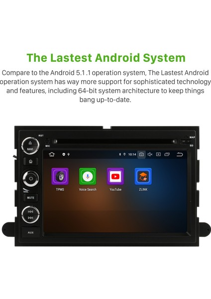 Ford Fusion/explorer 2006-2009 Edge/expedition/mustang Android Auto Carplay Navigasyon Multimedya Sistemi fırsatları