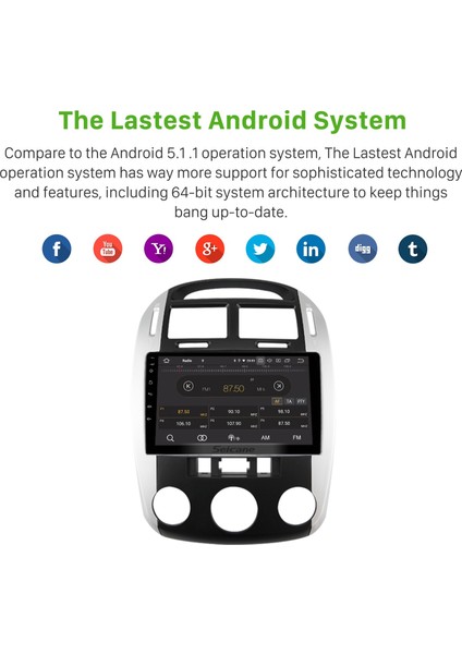 Kıa Cerato 2006 Android Auto Carplay Navigasyon Multimedya Sistemi indirimleri