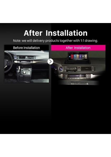 Lexus CT200 2011-2019 Android Auto Carplay Navigasyon Multimedya Sistemi indirimleri